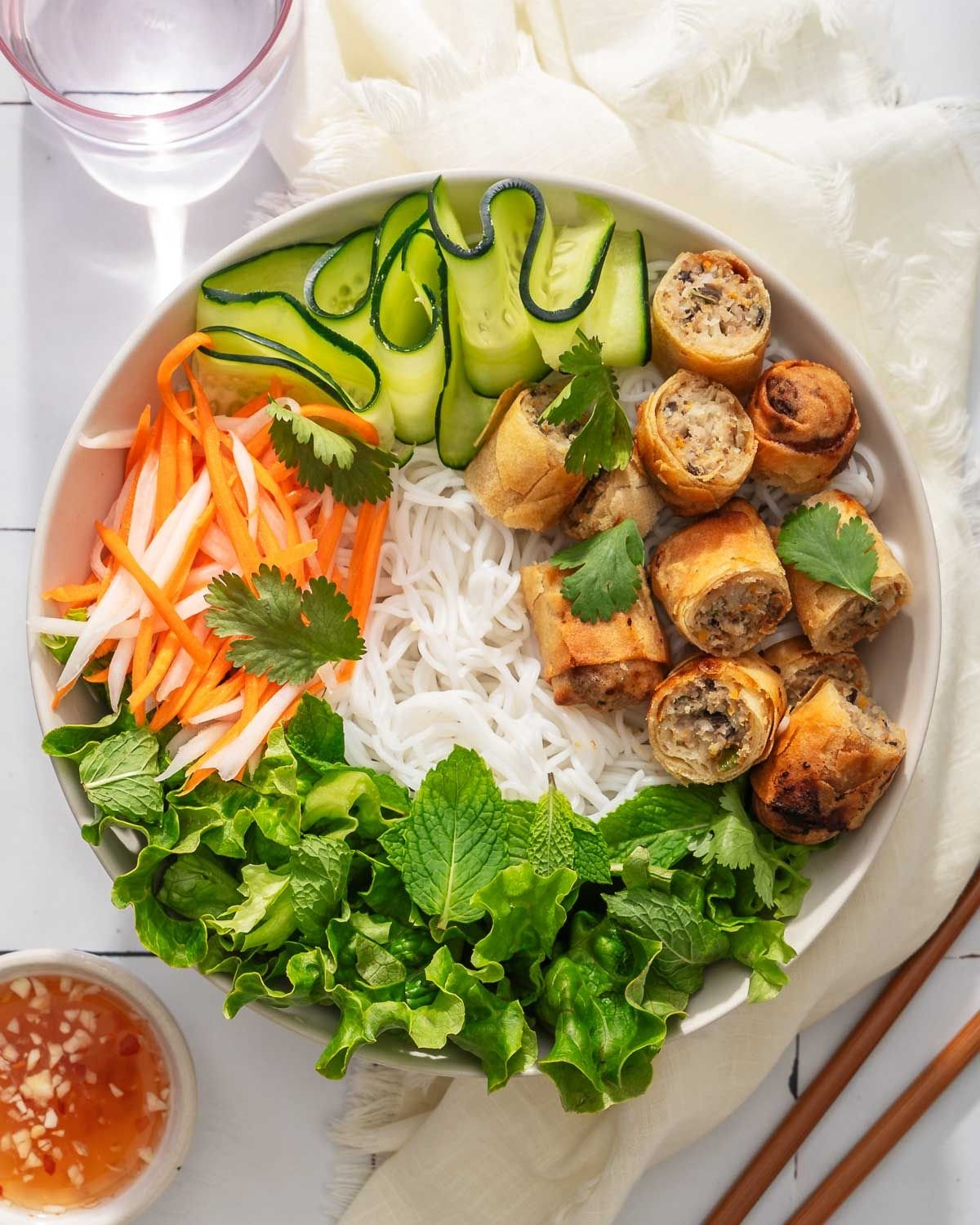 Fresh Vietnamese salad rolls and bánh mì at Wrap N Roll in Riversdale, Saskatoon